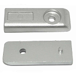 Tecnoseal 2626332 Verado 200-275 Цинковая пластина Анод  Silver 74 x 27 x 10 mm 