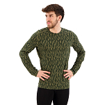 Icebreaker 0A56QS871M Базовый слой с длинным рукавом 200 Oasis Crewe Macro Forms Merino Зеленый Loden / Loden Dk / Aop M