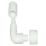 Elkhart supply corporation 497-06800 Угловой соединитель Flair It White 1/2 x 1/2´´