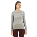 Odlo 110811-10420-xl Базовый слой с длинным рукавом Natural 100% Merino Warm Grey Melange / Grey Melange 20x10x5