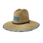 Pelagic 1205261001-pet-os Шляпа Baja Straw Wahoo Camo Petrol 15x10x5