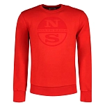 North sails 691622-0230-3XL Толстовка Organic Fleece Красный Red 3XL