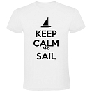 Купить Kruskis CA65500101S090 Футболка с коротким рукавом Keep Calm And Sail Белая White S 7ft.ru в интернет магазине Семь Футов