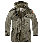 Brandit 3163-1-48/M Пальто Bundeswehr Flag Зеленый  Olive M