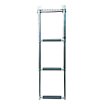 Forniture nautiche italiane 3030320 4 Шаги Телескопический Нержавеющая сталь Сталь Лестница Серебристый Silver