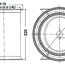 Lewmar tunnel for stern thruster Ø 140 mm, 02.043.01