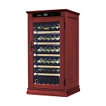 Винный шкаф однозонный отдельностоящий Libhof Noblest NR-69 Red Wine 700х650х1330мм на 69 бутылок из американского дуба "красное вино" с белой подсветкой