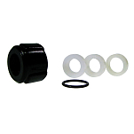 Ultraflex 4343669 Нейлоновая трубчатая гайка Серебристый Black