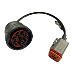 Yacht devices NYD-036 Cu mmins Круглый 9 Брошь Адаптер кабель Серебристый Black