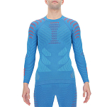 UYN U100288-A135-L/XL Базовый слой с длинным рукавом Resilyon Round Neck Голубой Blue / Red L / XL