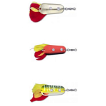 Zebco 3915005 Trophy Z-Weedless Slide Ложка 52 mm 22g Многоцветный Silver / Gold / Red
