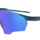 Спортивные очки с диоптриями HILX Gladiator (L) / Shiny Crystal Dark Green / Blue Mirror Lens, rx-555/hgd04905-gd4bl5
