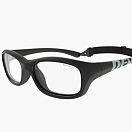Спортивные очки с диоптриями Demetz Softness R / Black / Light Mint Colorless Cat.0, softness514948