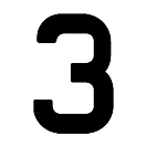Купить Регистрационная цифра "3" из самоклеящейся ткани Bainbridge SN380BK3 380 мм черная 7ft.ru в интернет магазине Семь Футов