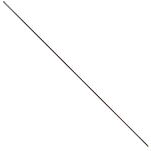 Maver 1321002 0.9 mm Игла с зеленым наконечником Silver 35 cm