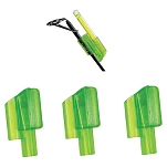 Expert predator 23517 Адаптер для химического света Rod Tip 2 Единицы Зеленый Green 2.5 mm
