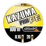 Asari LAKP10030 Kazuma Pro PE 100 M Линия Серый  Grey 0.300 mm 