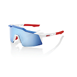Спортивные очки с диоптриями 100% Speedcraft SL / Total Energies Team Matte White/ / Metallic HiPER Blue ML Mirror Lens, rx-056/60008-00012