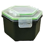 Carp expert 75096-115 ящик для приманки 75096 M  Black / Clear / Green