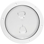 Beckson marine 35-DP40WC Очистить Screw-Out Инспекционный лючок/люк 4´´ Белая White