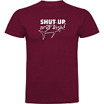 Kruskis CA655004116K043 Футболка с коротким рукавом Shut up And Fish Красный Dark Red XL