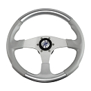 Рулевое колесо EVO MARINE 2 обод серосеребряный, спицы серебряные д. 355 мм Volanti Luisi VN850003-93