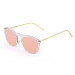 Ocean sunglasses 20.25 поляризованные солнцезащитные очки Berlin Pink Mirror Transparent White / Metal Gold Temple/CAT2