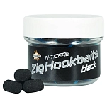 Dynamite baits ADY041878 Hookbaits N Ticers Zig  Black 6 mm