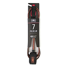 Купить Лиш страховочный для SUP-досок Ocean & earth Premium One-XT lp70xt-coral-7´0´´ 2100x7мм ремешок 50мм с мягкой подкладкой красный 7ft.ru в интернет магазине Семь Футов