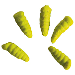 Berkley 1140592 Gulp Alive Waxies 59g Пластиковые черви Желтый Chartreuse 10 mm 