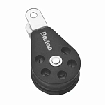 Barton marine 66634 T1 Одиночный шкив с вилкой Серебристый Black 30 mm