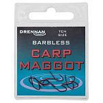 Drennan HSCMGB016 Carp Maggot Крючок Без Зазубрин Черный 16 