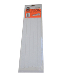 International letterfix 5959081 Противоскользящие самоклеящиеся полоски Бесцветный White 300 x 20 mm 