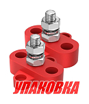 Клемма-штифт одинарная, M10, красная/красная (упаковка из 10 шт.) Marine Rocket TB013981_pkg_10