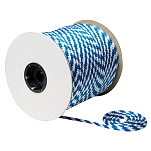 Seachoice 50-42780 MFP Твердая плетеная веревка Голубой Black / White 9.5 mm