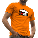 Купить Kruskis CA65500131K037 Футболка с коротким рукавом I Love Bass Оранжевый Orange S 7ft.ru в интернет магазине Семь Футов