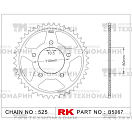 Купить Звезда для мотоцикла ведомая B5067-44 RK Chains 7ft.ru в интернет магазине Семь Футов