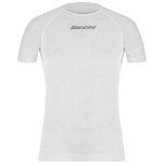 Santini BM001GLLRETE-BI-M Базовый слой с коротким рукавом Rete Ergo-Fit Белая White M