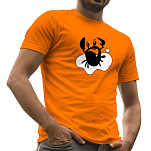Kruskis CA65500131K014 Футболка с коротким рукавом Crab Оранжевый Orange S