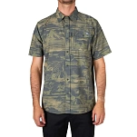 Salty crew 21035098-BLK-S Тканая рубашка с коротким рукавом Cedros Tech Зеленый Black S