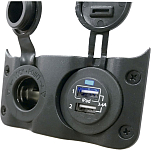 Talamex 14576014 Switchpanel Add On с USB 12V USB Серебристый Black