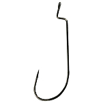 OMTD OH1600-4/0 Offset Worm Profile Крюк Черный  4/0 