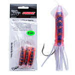 Black magic SQUIDLY09BO Squidly 90 Mm Рыболовное Перо Бесцветный Blue / Orange