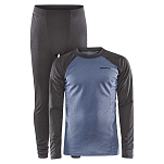 Craft CO1909709-985362-XXL Набор базовых слоев Core Warm Серый Granite / Flow 2XL