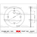 Купить Звезда для мотоцикла ведомая B4491-38 RK Chains 7ft.ru в интернет магазине Семь Футов