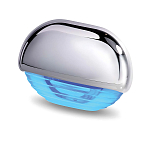 Светодиодная лампа Hella Marine 8560 Easy Fit 2JA 998 560-101 12/24В 0,5Вт 45x31,5мм кабель 100мм IP67 из сатинированного-хромированного пластика с синим светом