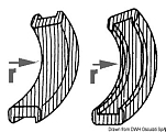 Teak concave elbow 71.019.01