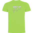 Купить Kruskis CA65500628K043 Футболка с коротким рукавом Shut Up And Fish Зеленый Light Green 3XL 7ft.ru в интернет магазине Семь Футов