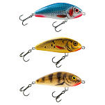 Salmo QFA113 Fatso Sinking Безгубые воблеры 80 mm Bleeding Golden Bait