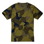 Brandit 4200-125-XXL Футболка с коротким рукавом T-Shirt Зеленый Swedisch Camo M90 2XL